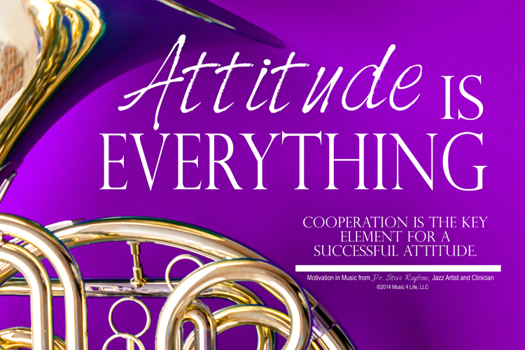 Attitude is Everything Motivational Poster